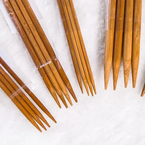 雪球diy手工编织工具长双头碳化竹针套装毛衣单头手编针织衣服