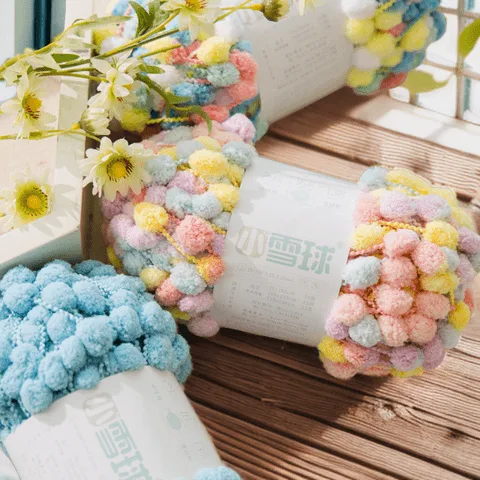 雪球正品小雪球毛线亲肤中号球球线编织盖毯子柔软坐脚垫diy手工