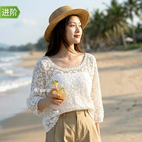 雪球玉棉浮花集材料包送0基础视频教程图解diy手工编织镂空蕾丝