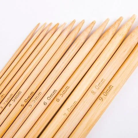 雪球diy围巾织毛衣毯子编织工具双头碳化竹棒针手工针织